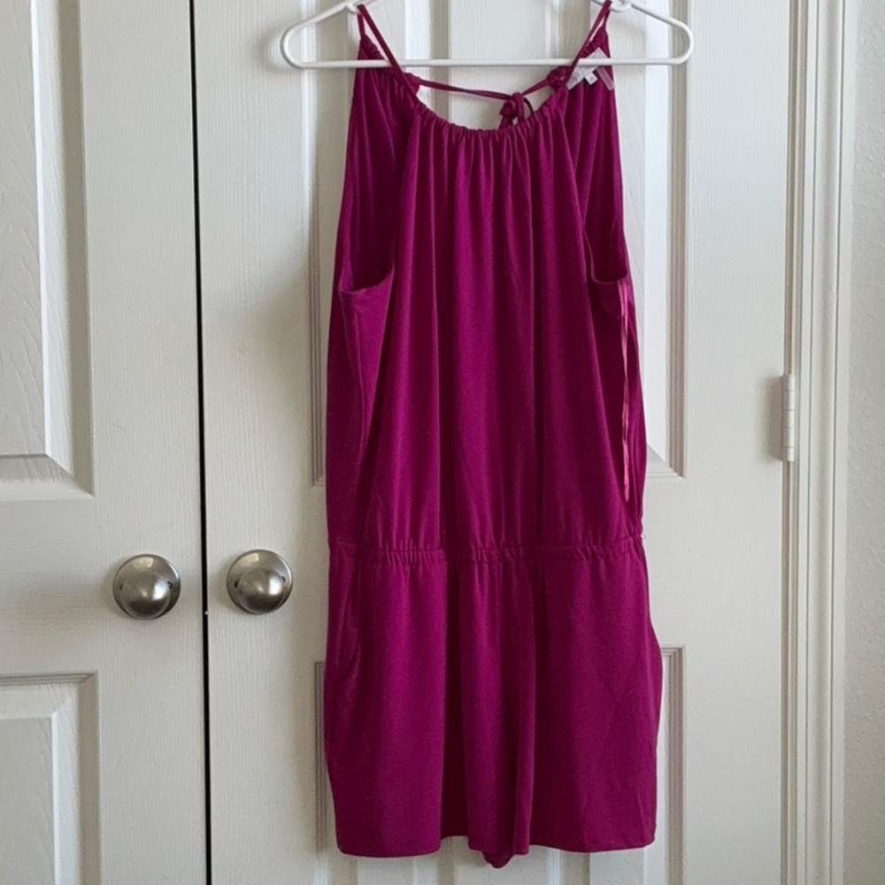 1..State Vibrant Pink Sleeveless romper